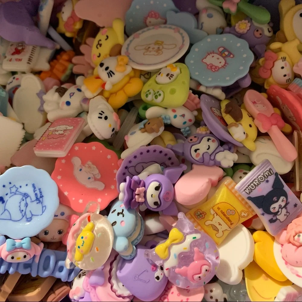 Scoop of 30 Hello Kitty Sanrio Inspired Charms for DIYs